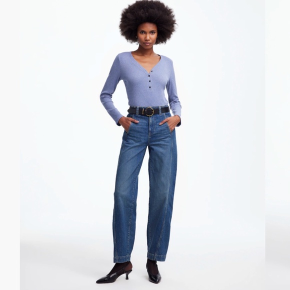 NWT Madewell Tapered Denim Trousers - Picture 1 of 11